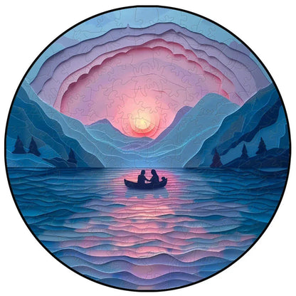 puzzle circulaire paysage animaux et autres I Full Puzzle BARQUE-150 PCS
