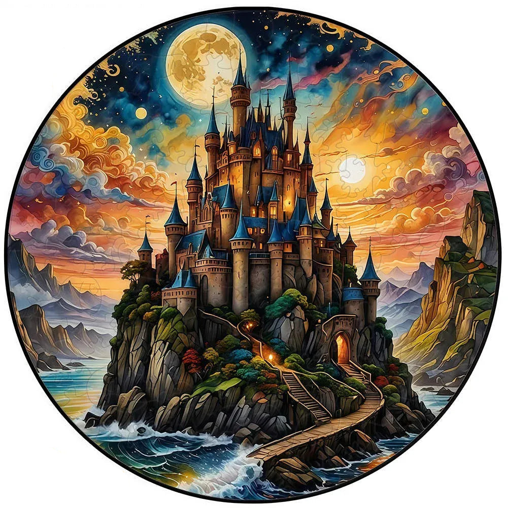 puzzle circulaire paysage animaux et autres I boutique1one TT-YPAN-6307-A3