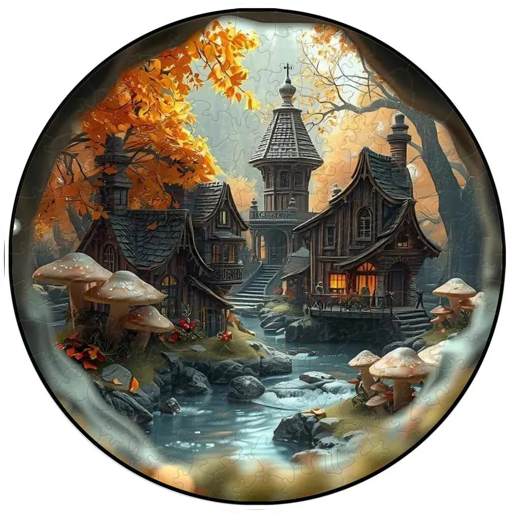 puzzle circulaire paysage animaux et autres I boutique1one TT-YPAN-6308-A3