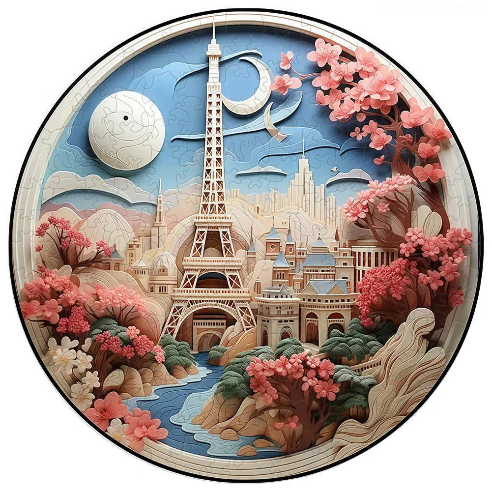 puzzle circulaire paysage animaux et autres I boutique1one TT-YPAN-6309-A3