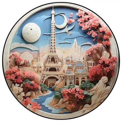 puzzle circulaire paysage animaux et autres I Full Puzzle TOUR EIFFEL-150 PCS
