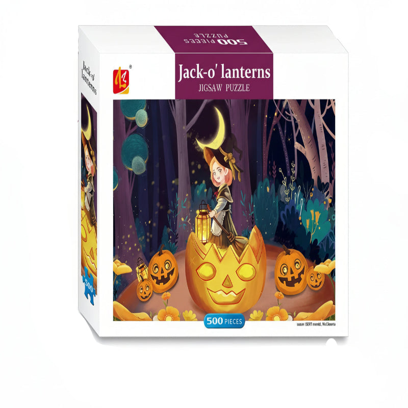 puzzle citrouille d'halloween I boutique1one Pumpkin Witch