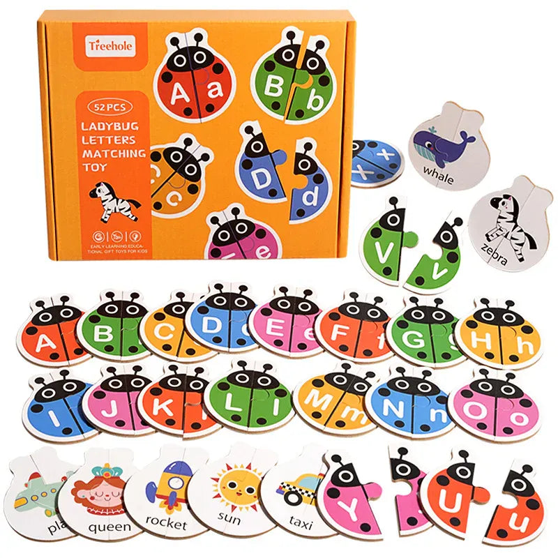 puzzle coccinelle alphabet enfant I boutique1one Ladybug Puzzle