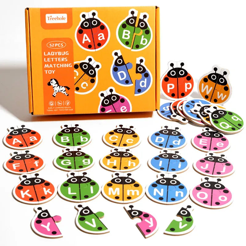puzzle coccinelle alphabet enfant I boutique1one Ladybug Puzzle