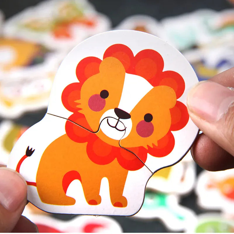 puzzle d'animaux transportables boite en metal I boutique1one