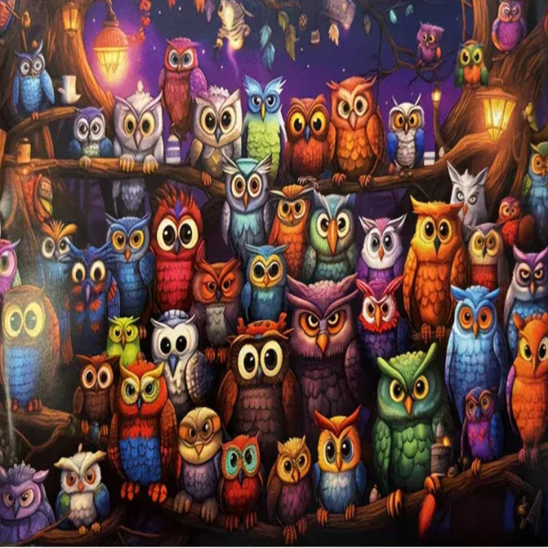 puzzle d'hiboux I boutique1one OWL FAMILY