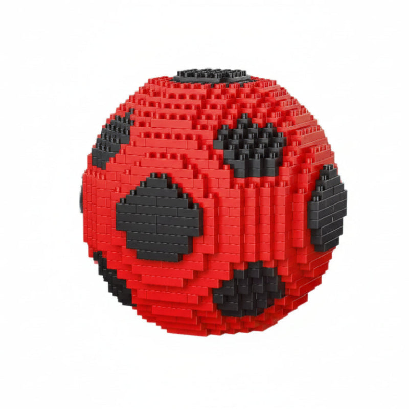 puzzle de construction ballon de foot rouge et blanc I boutique1one