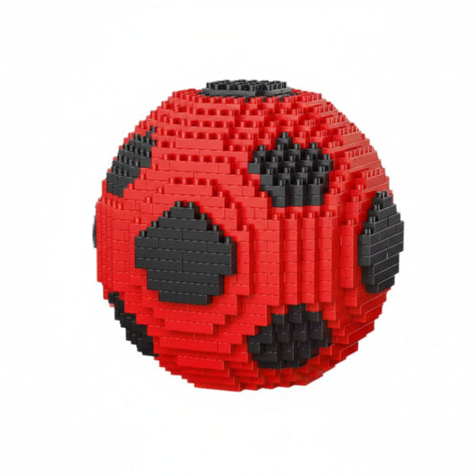 puzzle de construction ballon de foot rouge et blanc I boutique1one