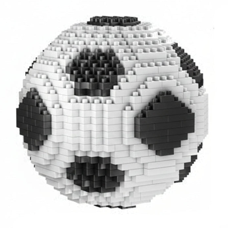 puzzle de construction ballon de foot rouge et blanc I boutique1one Football / with box