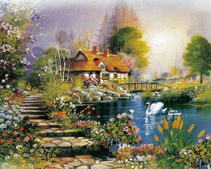puzzle de différent modèle I Full Puzzle LAC DES CYGNES / 75cm/50cm