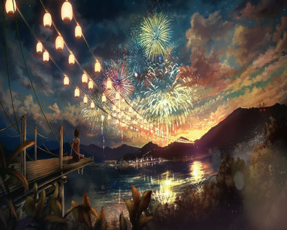 puzzle de différent modèle I Full Puzzle FEU D'ARTIFICE / 75cm/50cm