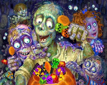 puzzle de différent modèle I Full Puzzle ZOMBIES / 75cm/50cm