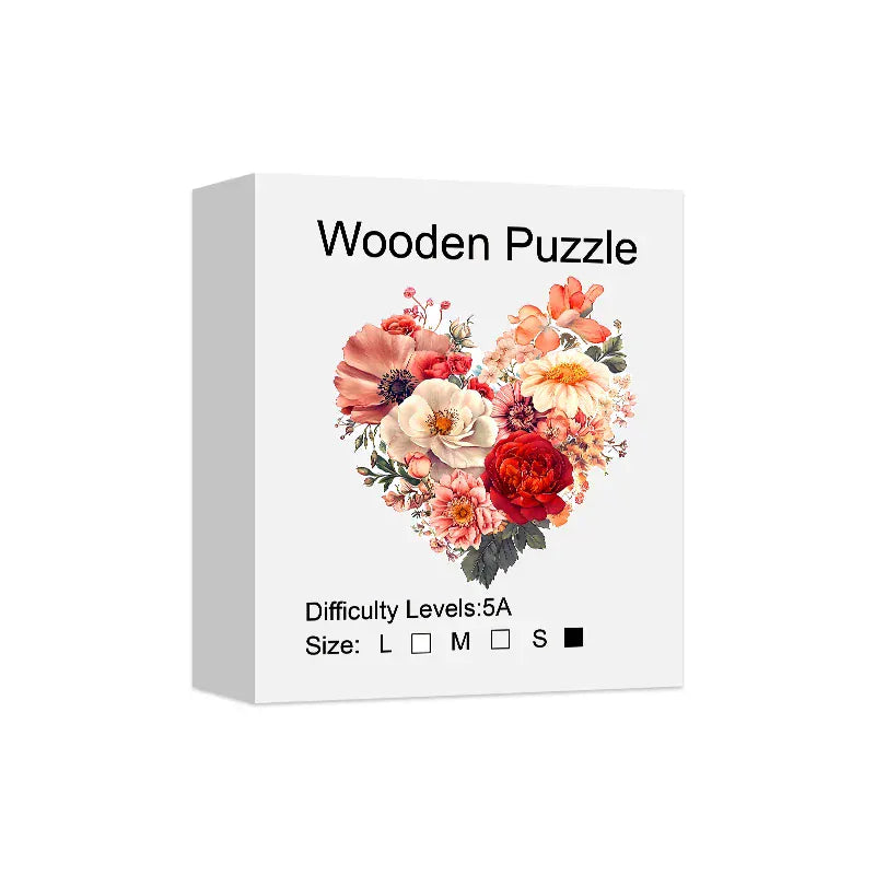puzzle de fleur en coeur I boutique1one S