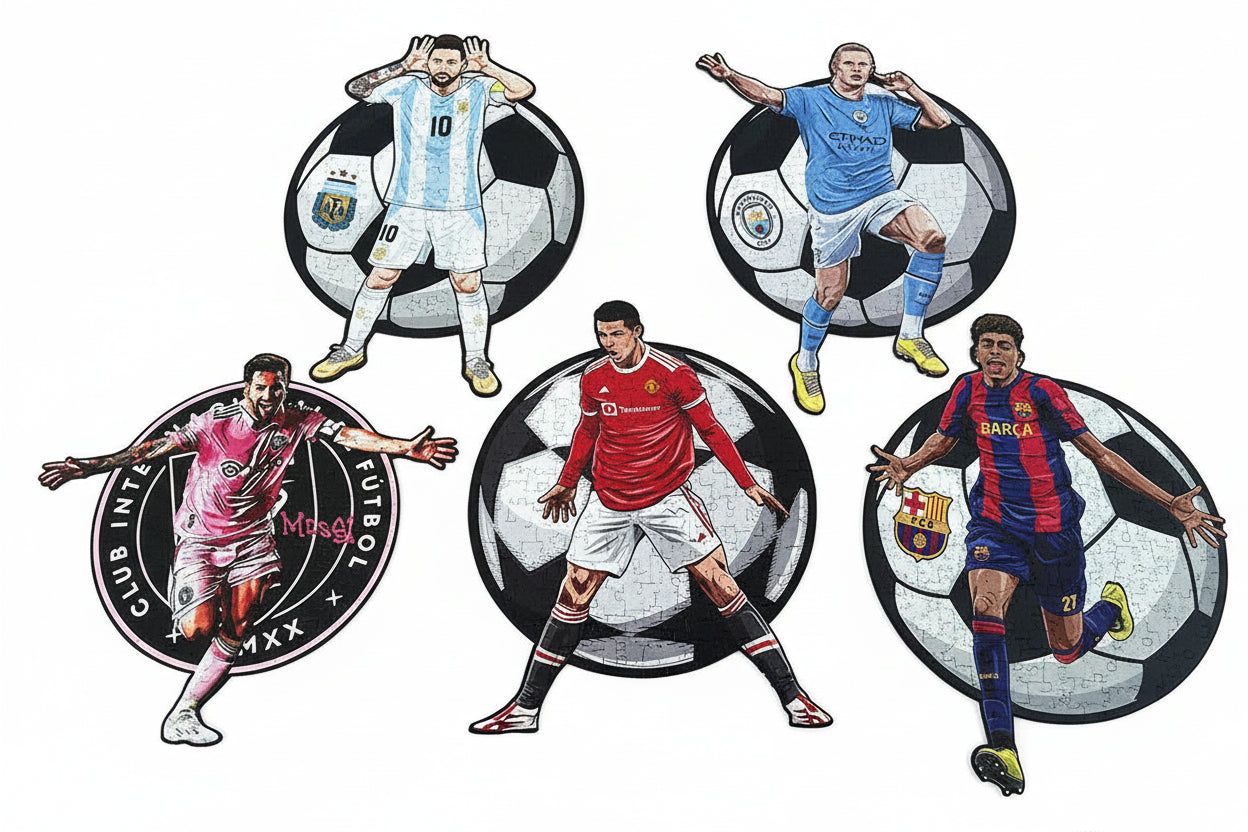 puzzle de joueur de foot varié I boutique1one