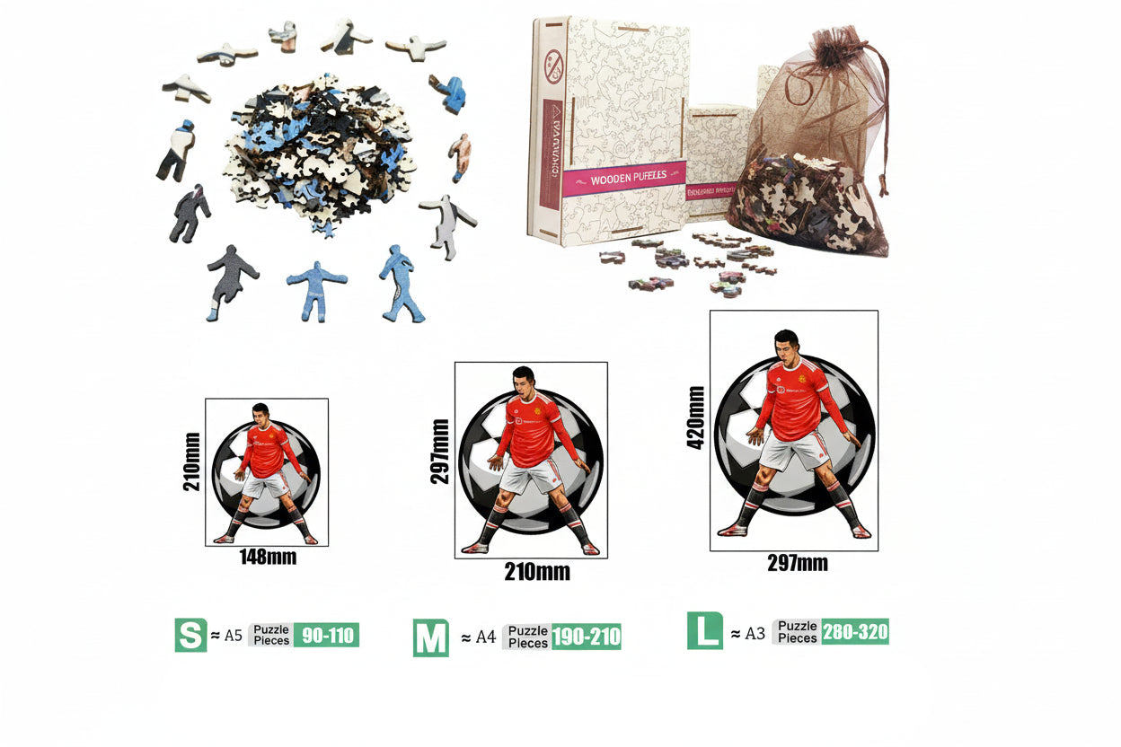 puzzle de joueur de foot varié I boutique1one
