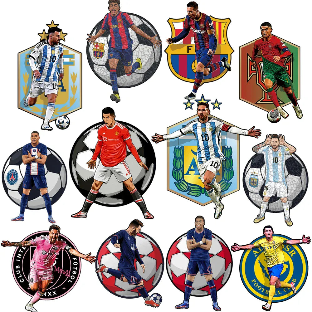 puzzle de joueur de foot varié I boutique1one