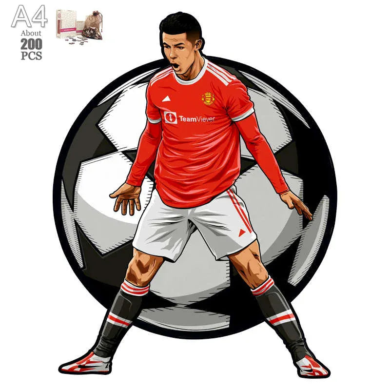puzzle de joueur de foot varié I boutique1one ZQ-CR01-A4