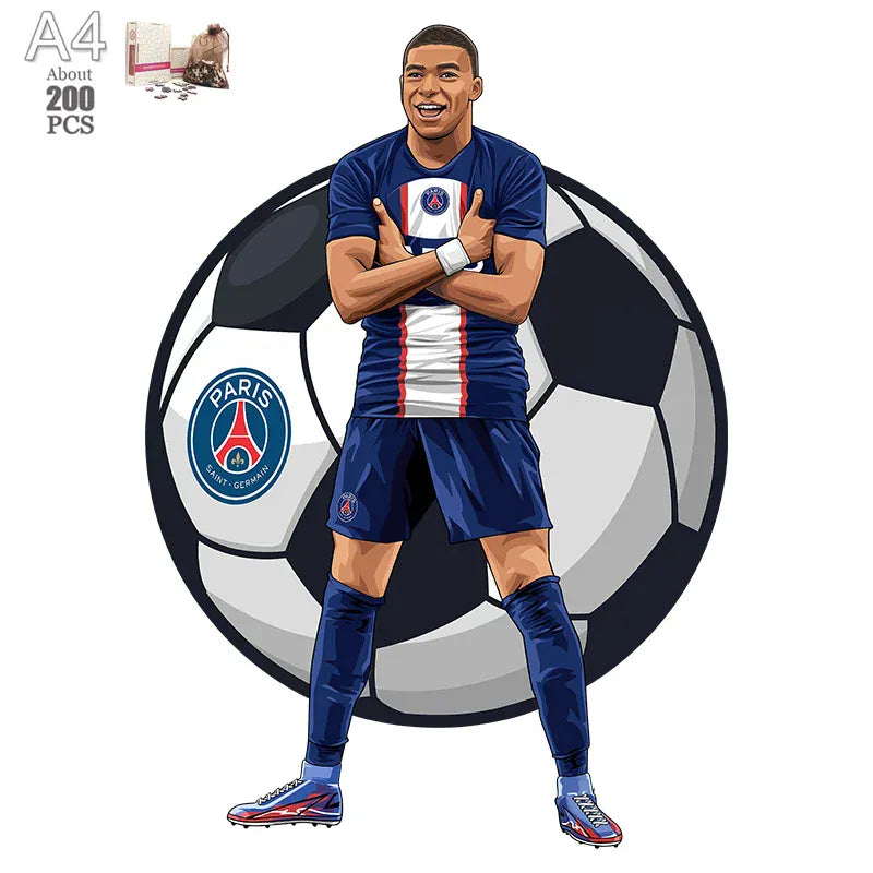 puzzle de joueur de foot varié I boutique1one ZQ-OBP-02-A4