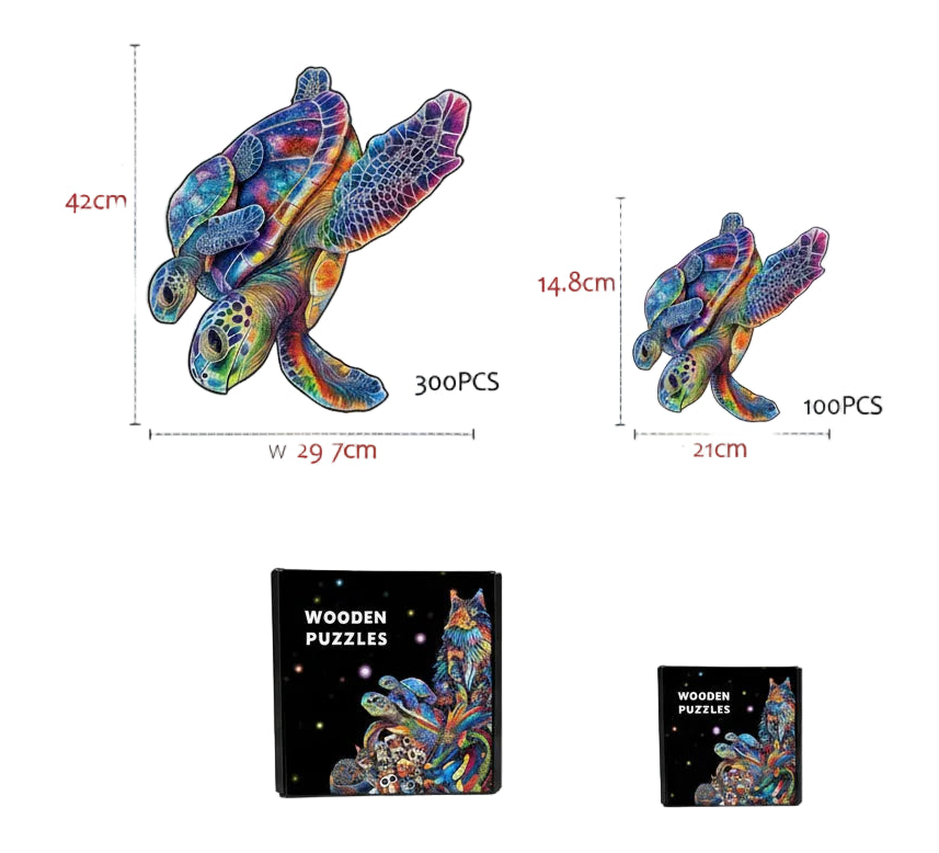 puzzle de magnifiques tortues I boutique1one