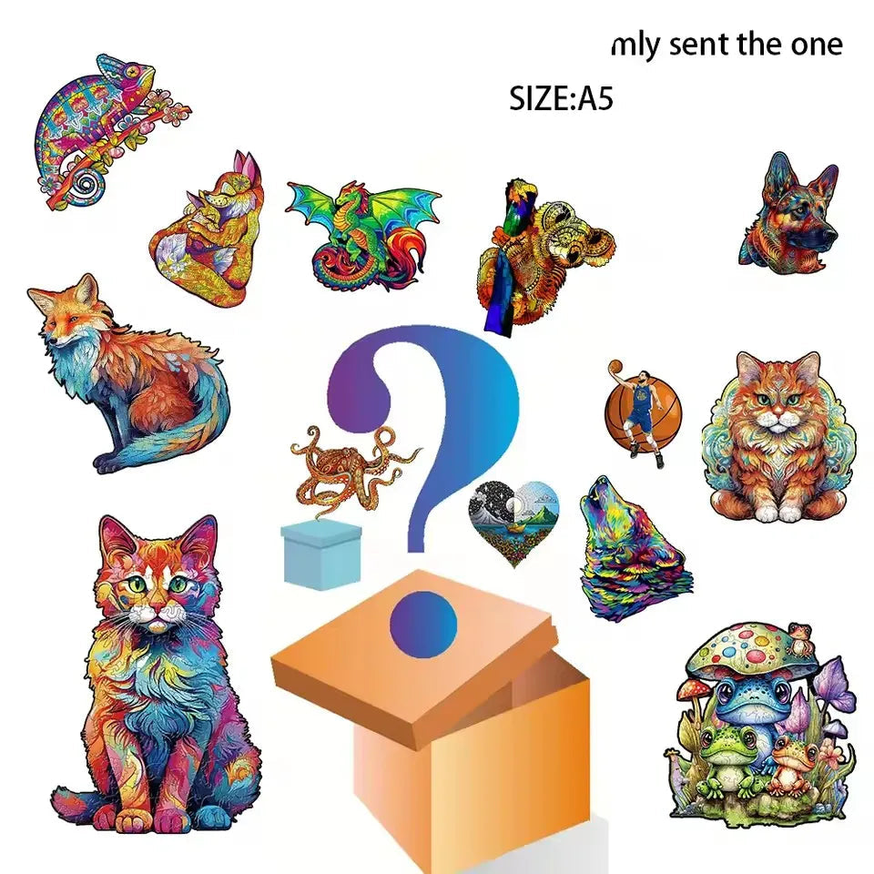 puzzle différents animaux I boutique1one Mystery Box-A5