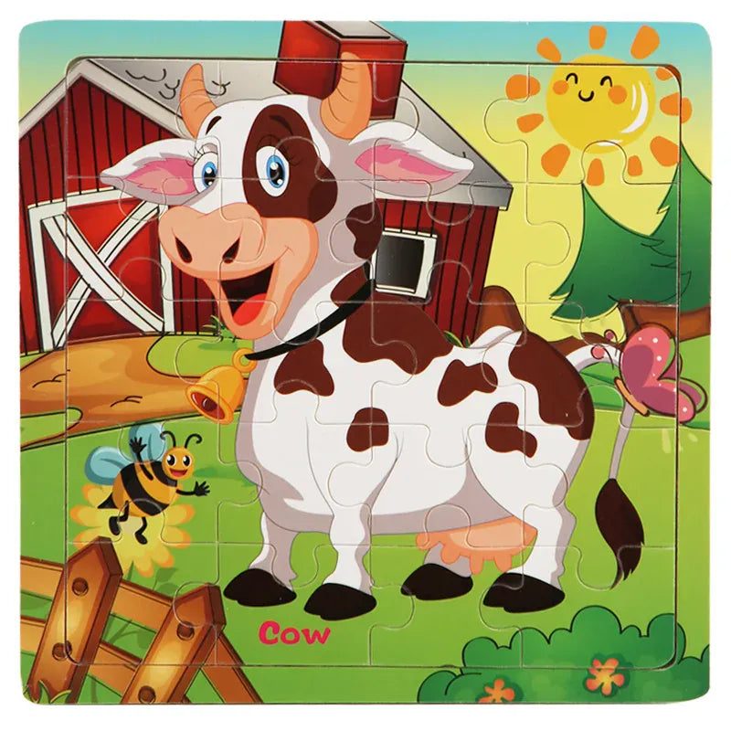 puzzle éducatif animaux I boutique1one Cow / CHINA