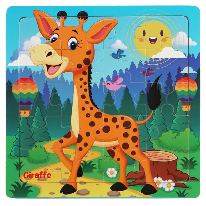 puzzle éducatif animaux I boutique1one Giraffe / CHINA