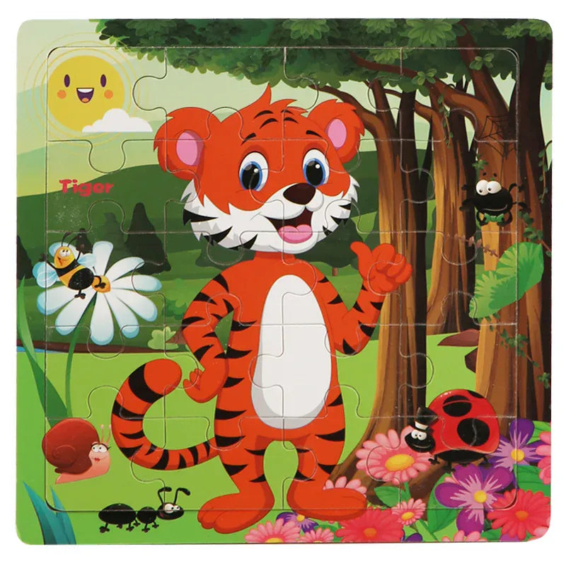 puzzle éducatif animaux I boutique1one Tiger / CHINA