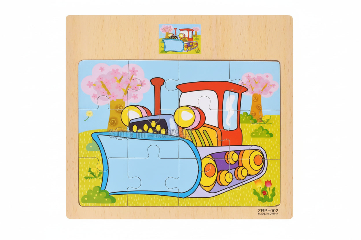 puzzle en bois 12 pièces moto animaux et autres I boutique1one 15