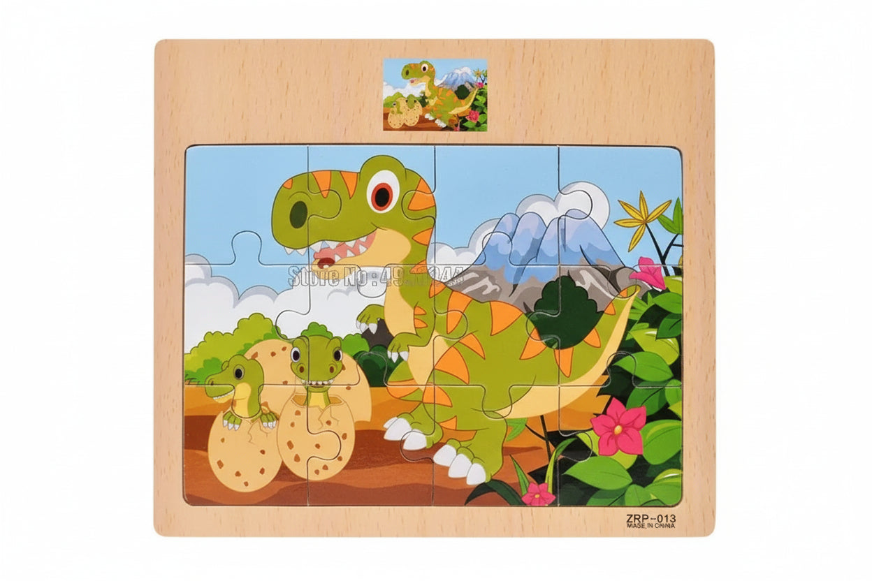 puzzle en bois 12 pièces moto animaux et autres I boutique1one 9
