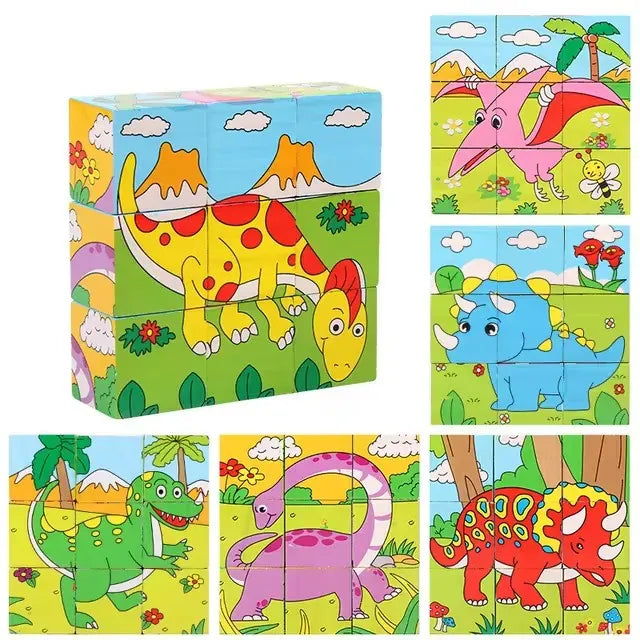 puzzle en cube adorable I boutique1one Dinosaur