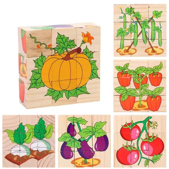 puzzle en cube adorable I boutique1one Vegetable