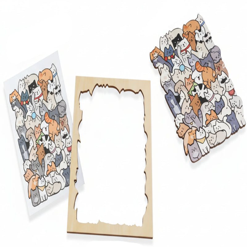 puzzle en forme d'animaux I boutique1one  cats puzzles