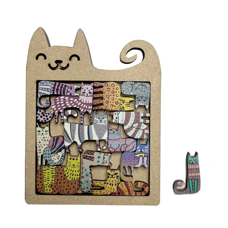 puzzle en forme de chat I boutique1one 1set