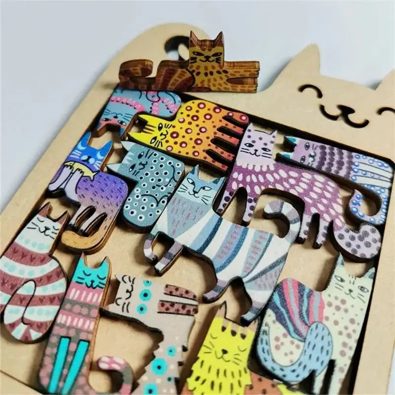 puzzle en forme de chat I boutique1one 1set