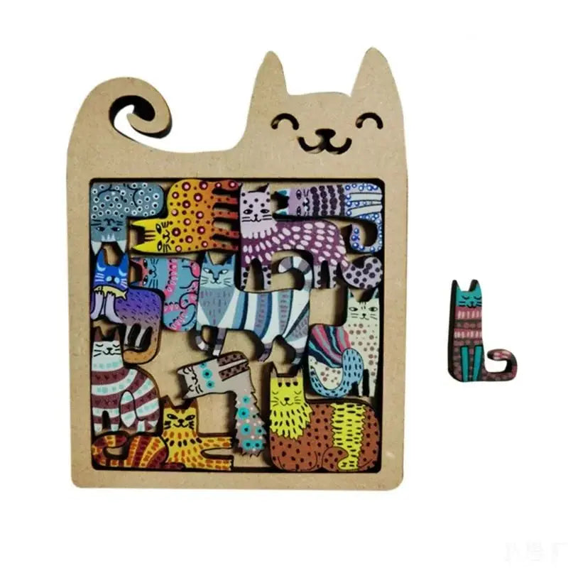 puzzle en forme de chat I boutique1one 1set