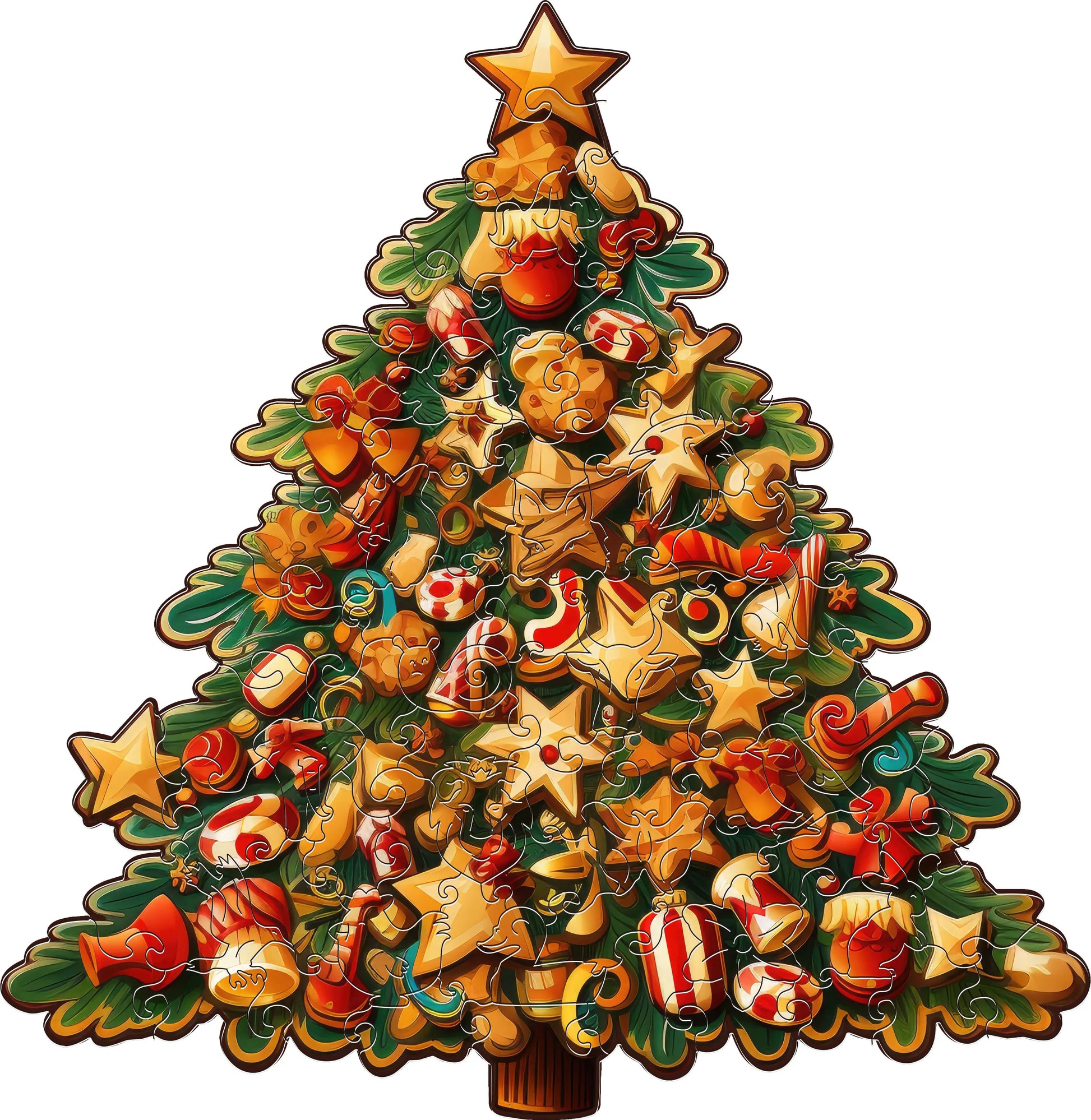 puzzle en forme de sapin de noël I boutique1one