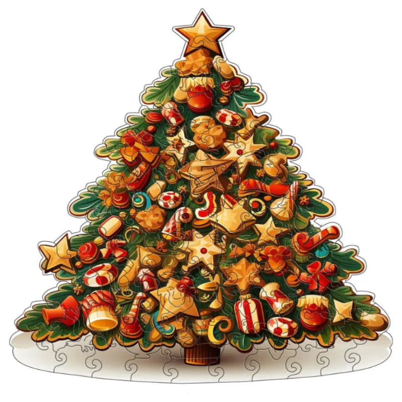 puzzle en forme de sapin de noël I boutique1one H250-A3