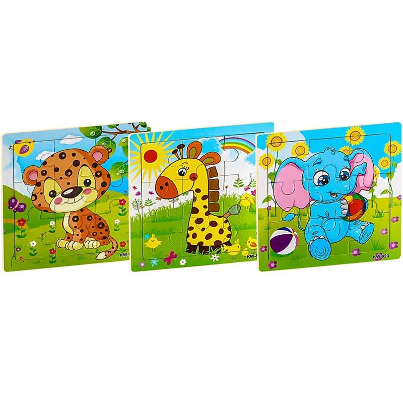 puzzle enfant animaux et autres I boutique1one 3-9pcs A