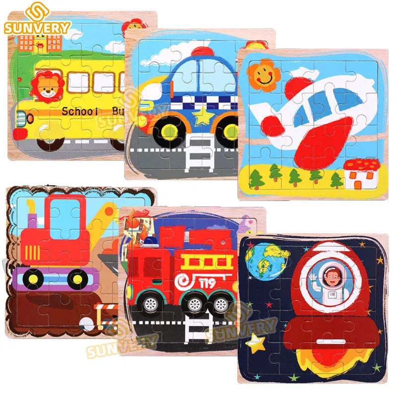 puzzle enfant animaux et autres I boutique1one 6-16pcsA