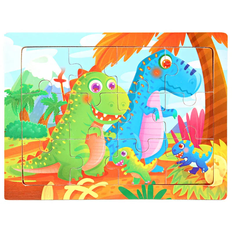 puzzle enfant coloré I boutique1one 1-tyrannosaurus