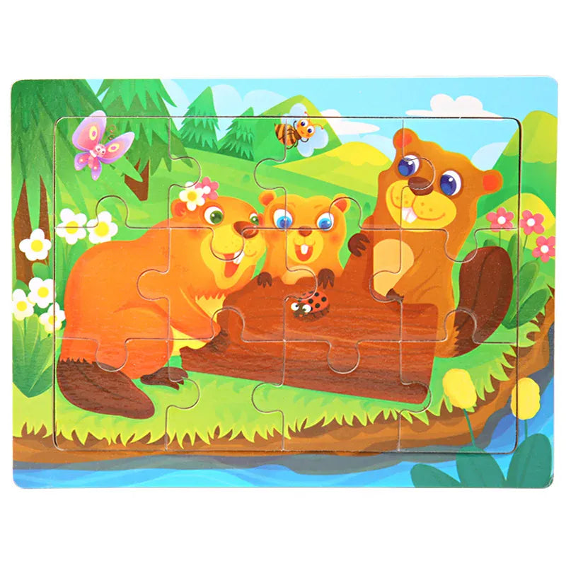 puzzle enfant coloré I boutique1one 13-squirrel