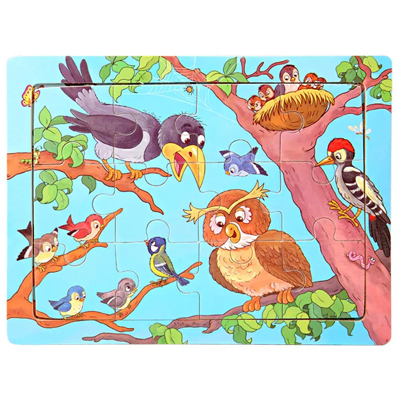 puzzle enfant coloré I boutique1one 18-birds