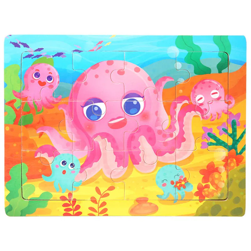 puzzle enfant coloré I boutique1one 19-octopus