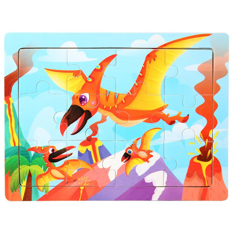 puzzle enfant coloré I boutique1one 7-pterodactyl