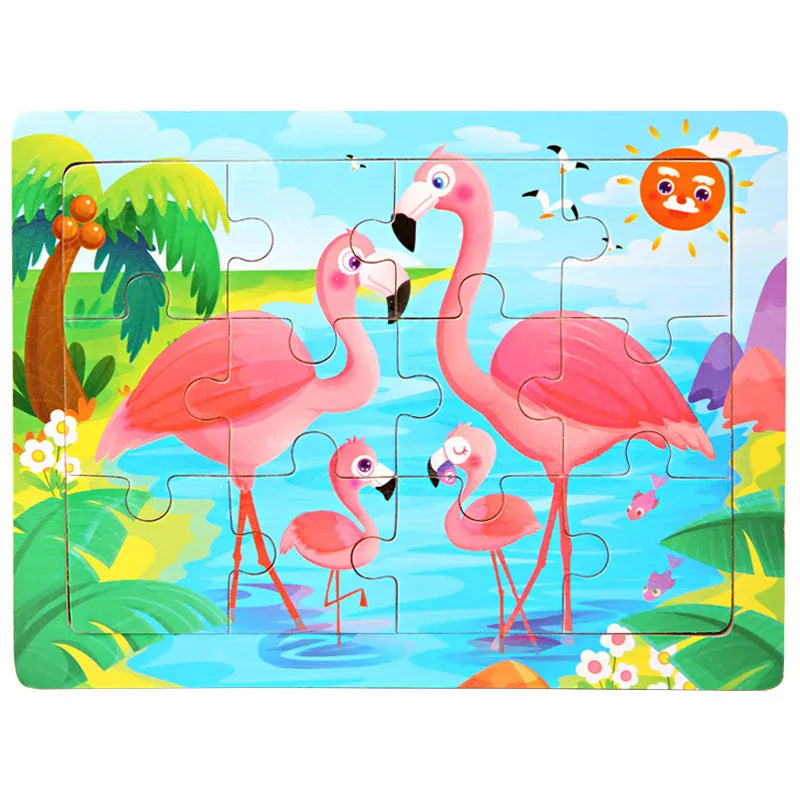 puzzle enfant coloré I boutique1one 8-swan