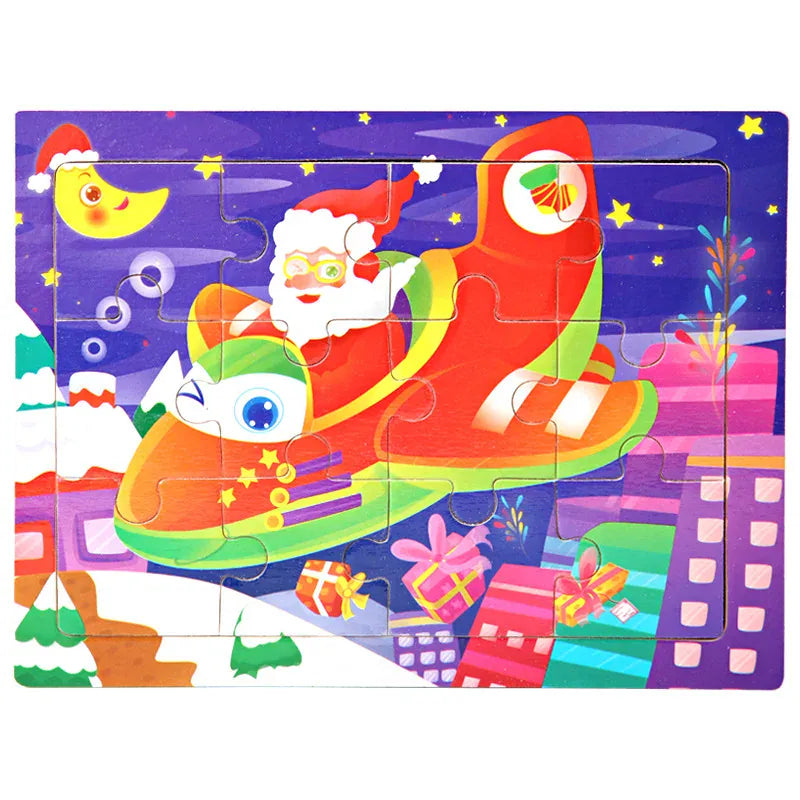 puzzle enfant coloré I boutique1one 9-santa Claus