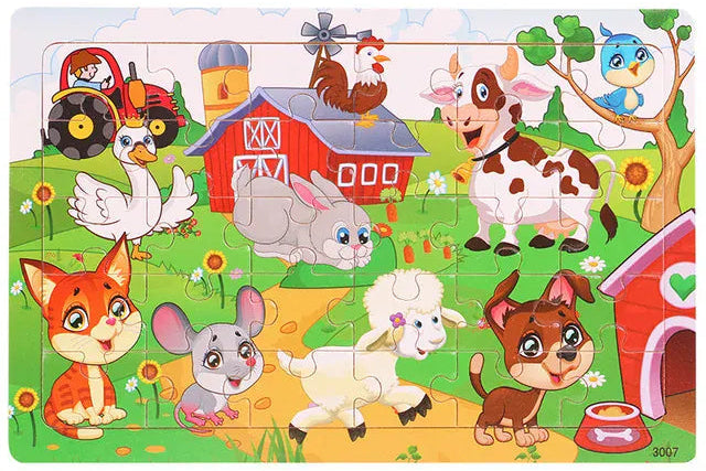 puzzle enfant different choix I boutique1one Farm Animal