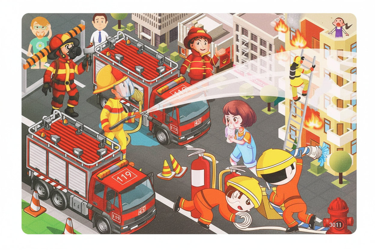 puzzle enfant different choix I boutique1one Fire Rescue