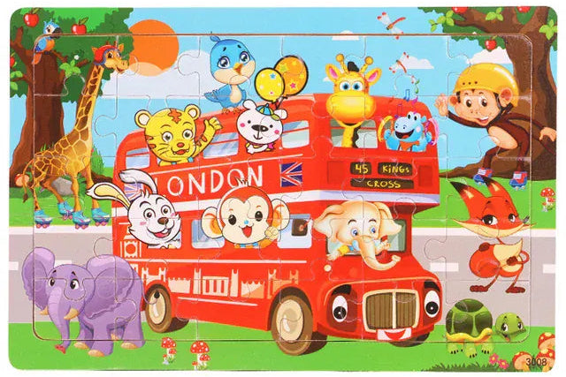puzzle enfant different choix I boutique1one School Bus