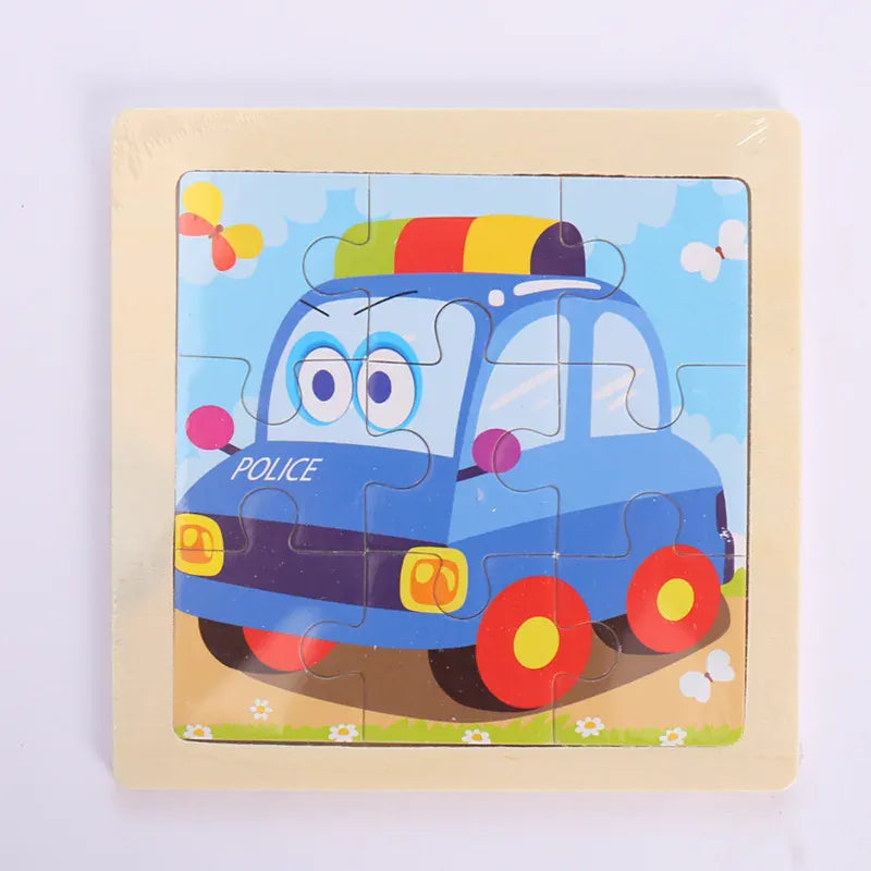 puzzle enfant educatif I boutique1one Police Car / CHINA